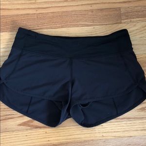 Lululemon Black Speed Up Running Short
